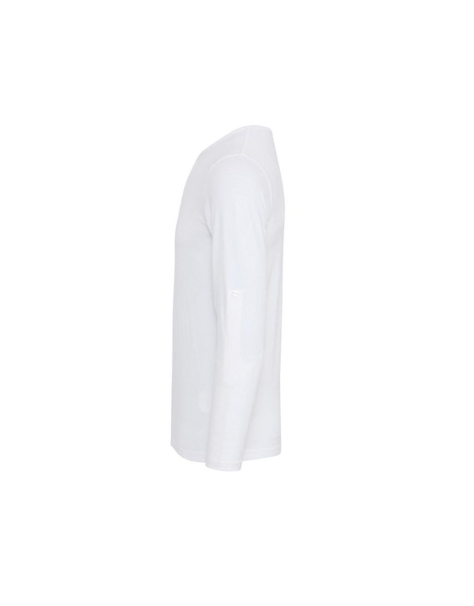 Premier Mens Long John Roll Sleeve T-Shirt - White - 2