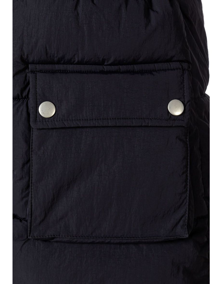 Girls Padded Gilet with Snap Fastening - 4