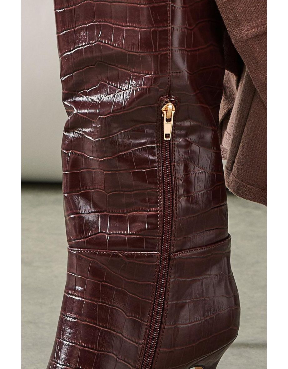 Kenny Stiletto Straight Leg Knee Boots - 3