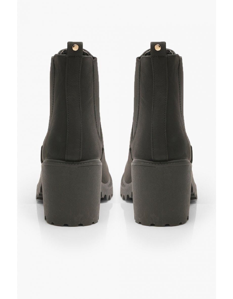 Chunky Cleated Chelsea Boots - black - 3