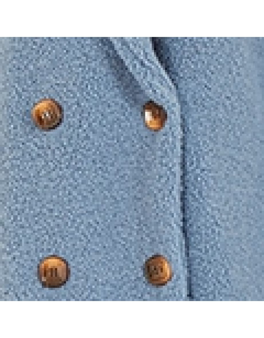 Yumi Blue Teddy Bear Coat - 5