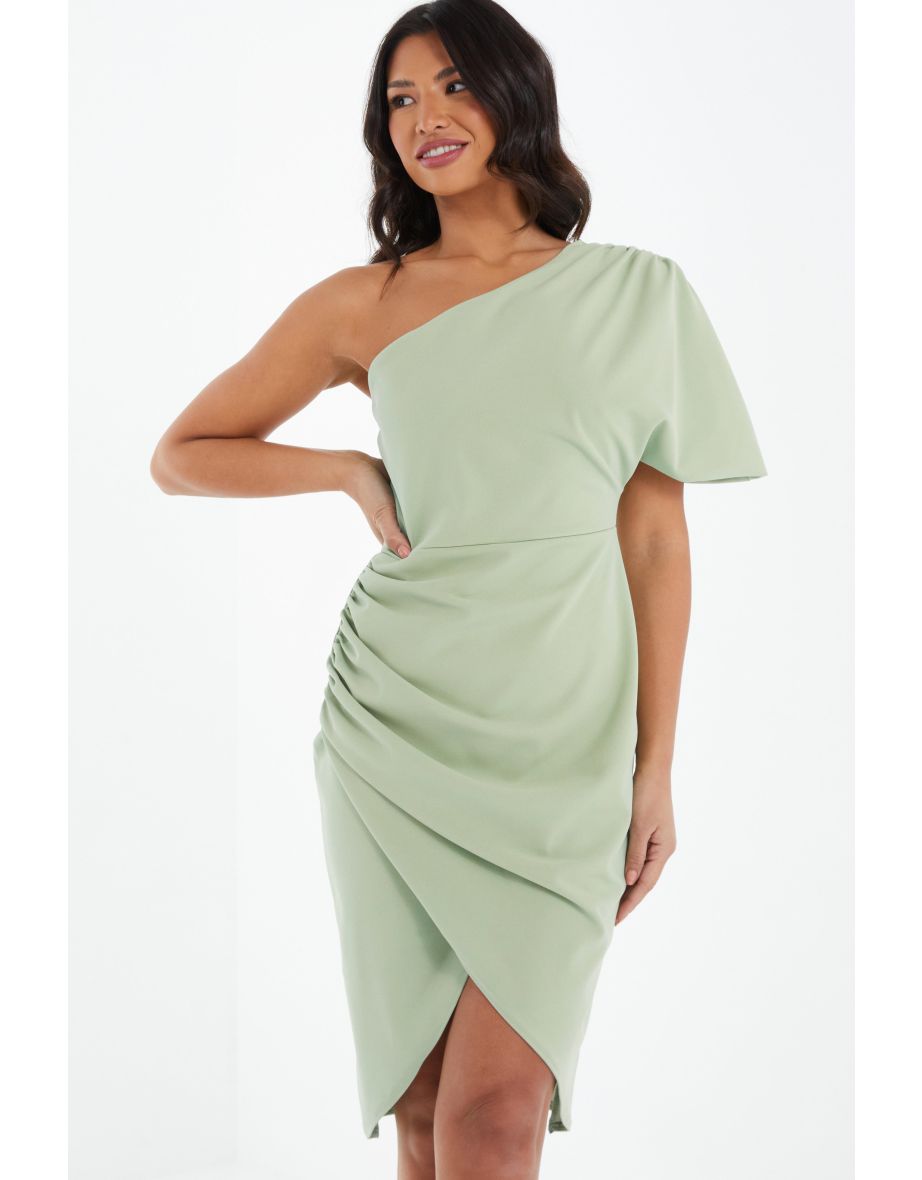 Quiz sage green dress best sale