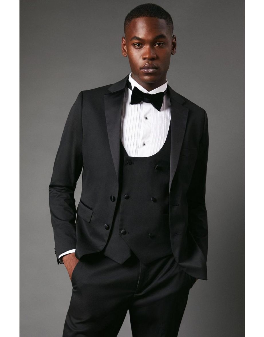 Slim Fit Black Tuxedo Suit Jacket