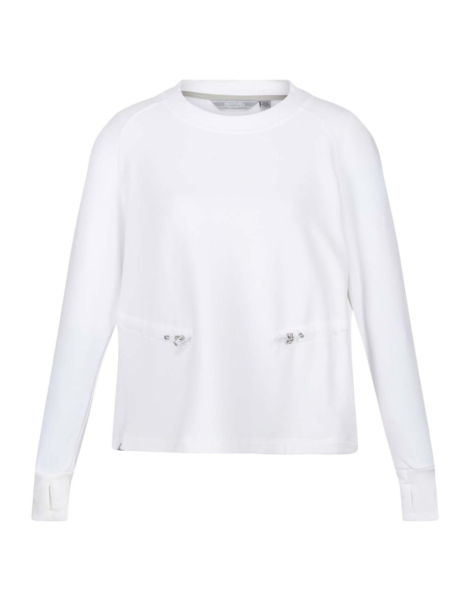 Women's Regatta Narine Fullover Sweatshirt in White