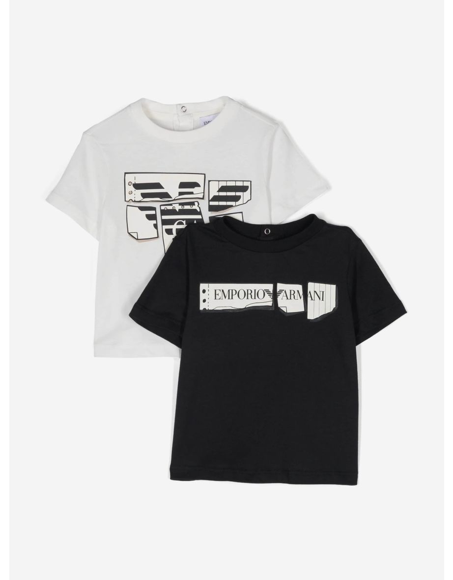 Shop Baby Boys 2 Pack T Shirts Set in White Online in Bahrain VogaCloset