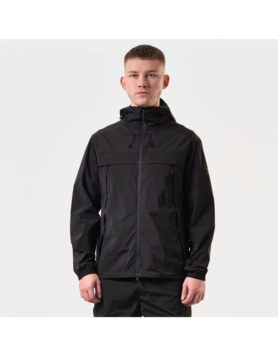 Men's Weekend Offender Talamanca Technical Windbreaker Jacket in Black