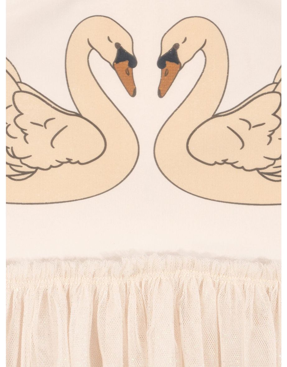 Girls Strut Swan Swimsuit in Pink - 4