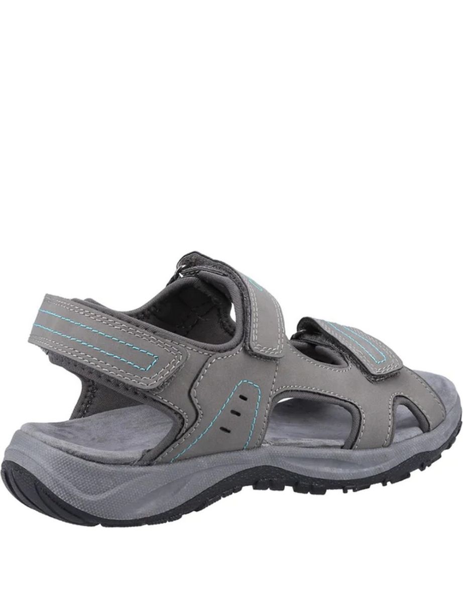 Cotswold Womens/Ladies Freshford Recycled Sandals - Grey/Turquoise - 3