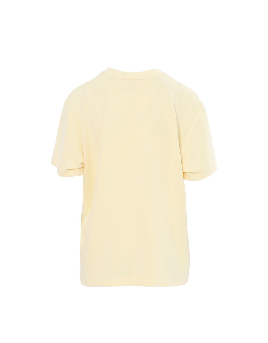 Yellow T-Shirt with Feather Embellishments - 2
