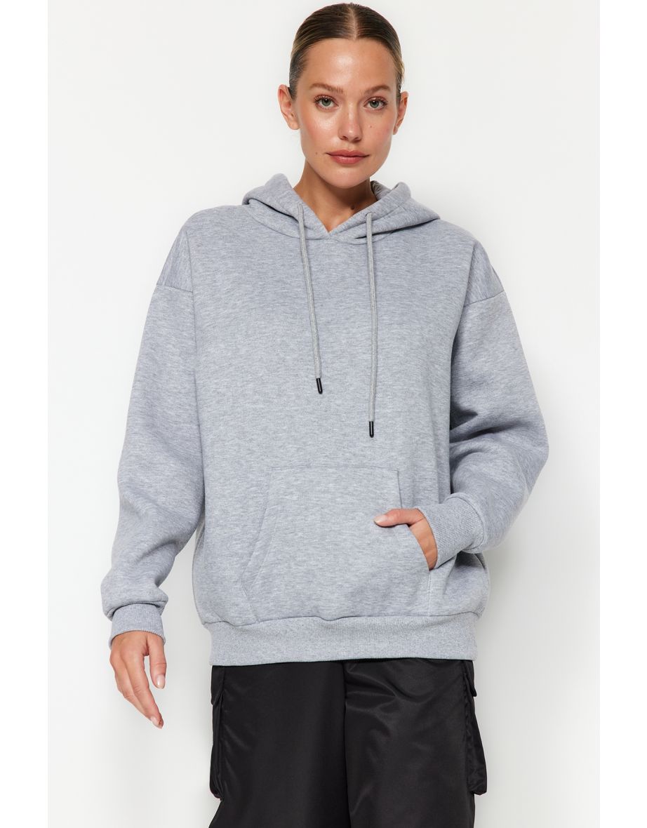 Thick hot sale fleece hoodie