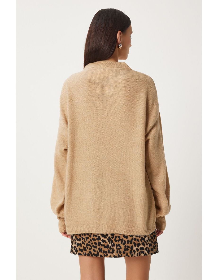 Women's Biscuit Oversize Soft Knit Sweater - 4