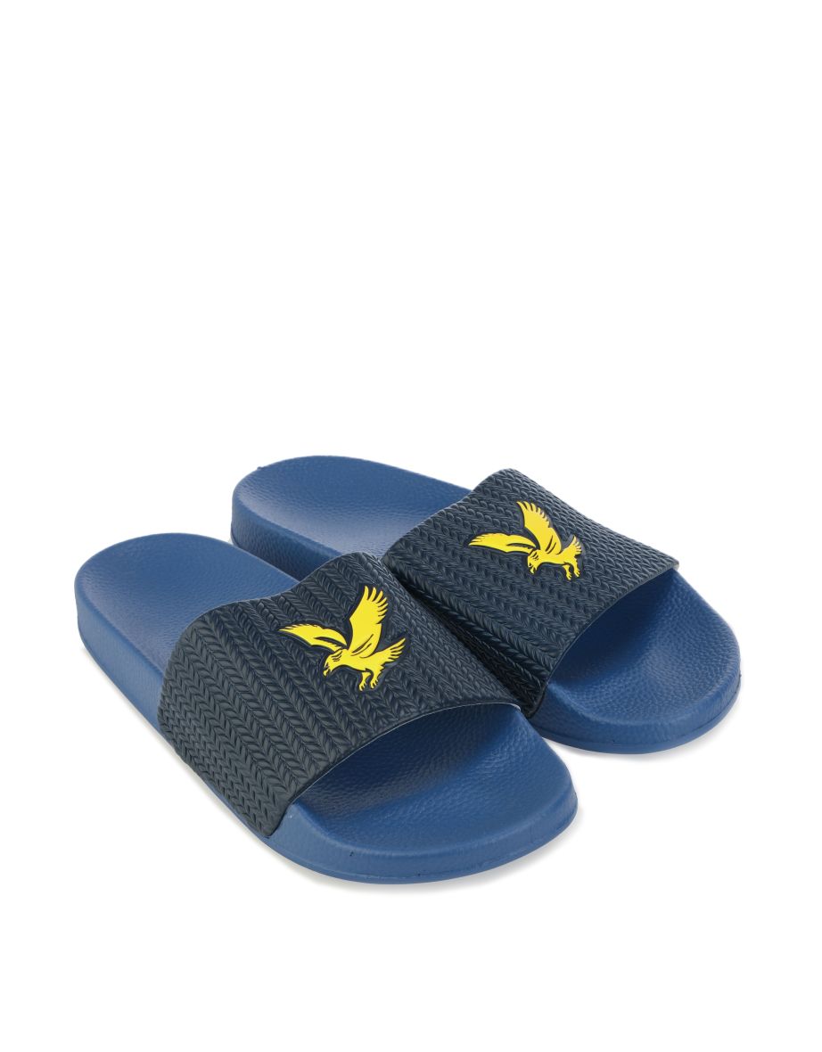 Boy s Lyle And Scott Eagle Slides in Blue