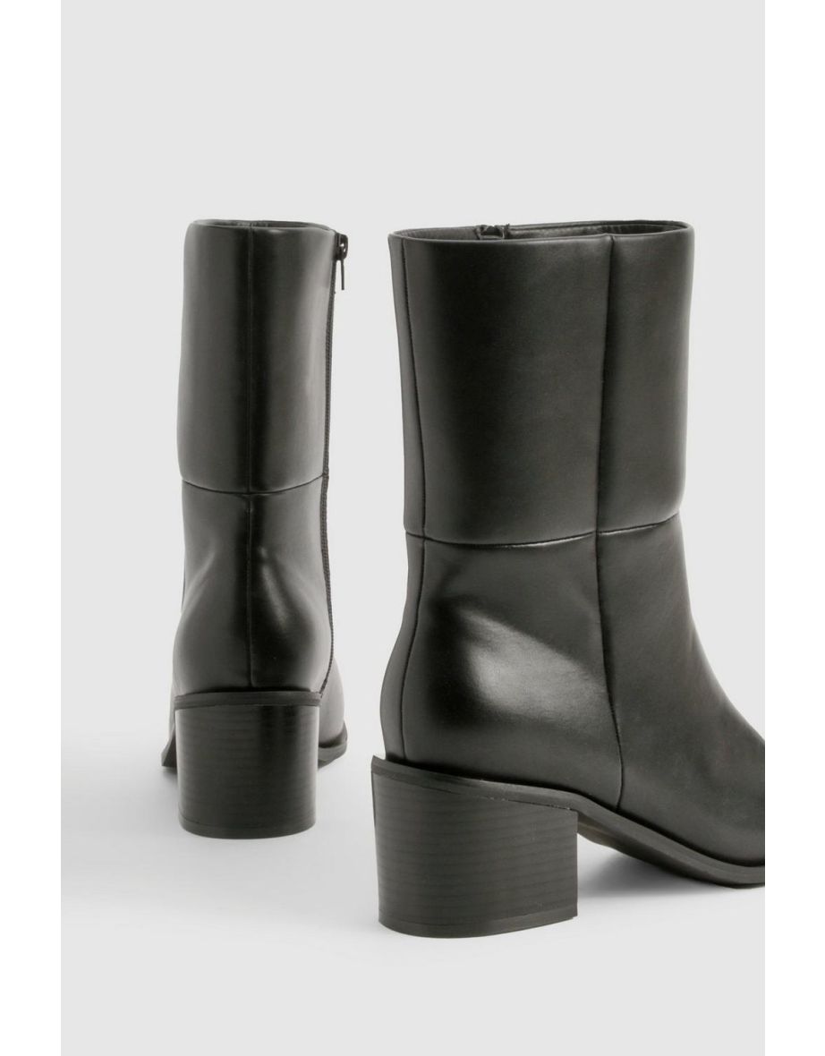 Wide Fit Chunky Panel Detail Chelsea Boots - 3
