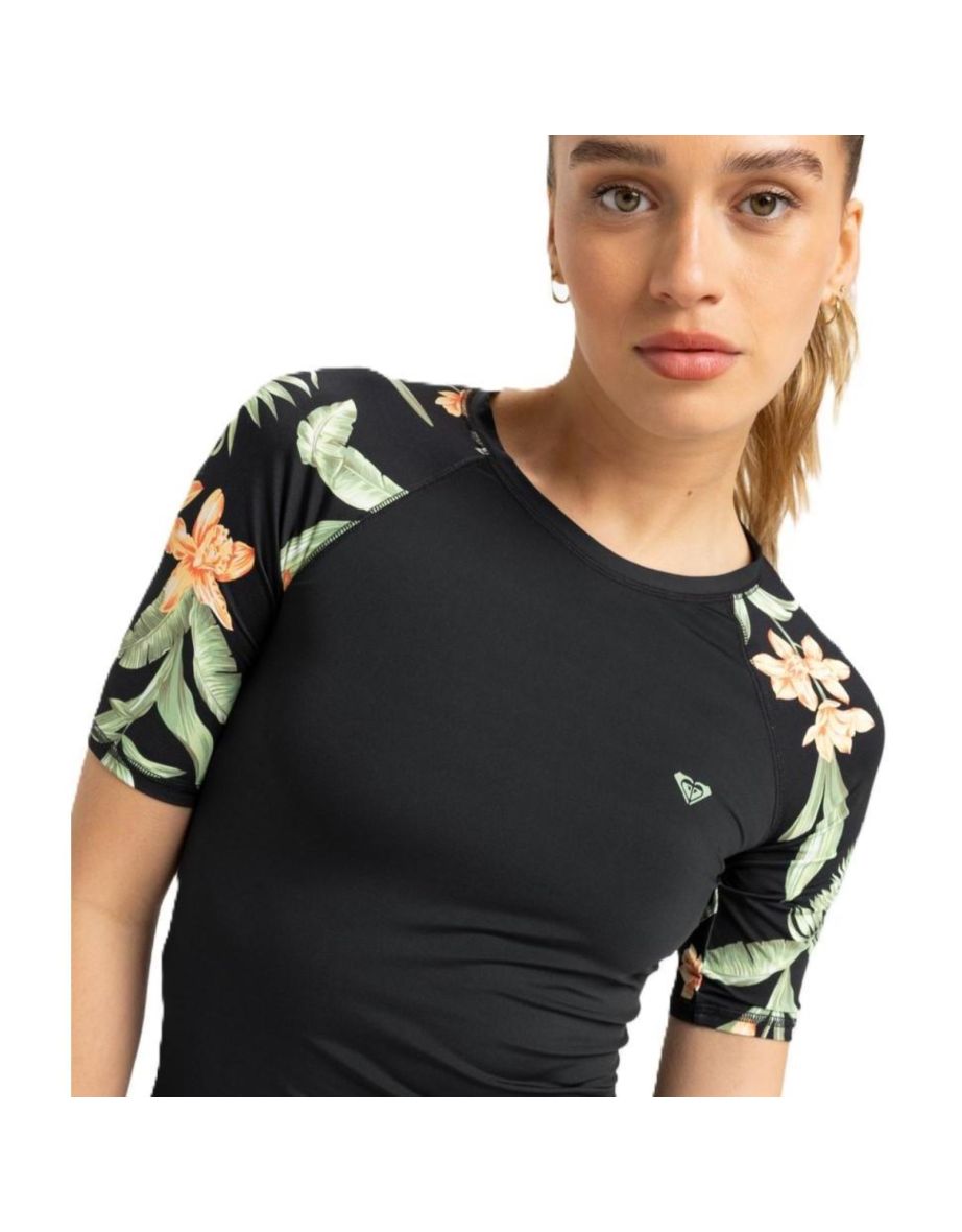 Roxy Womens Lycra Short Sleeve Rash Vest - 2