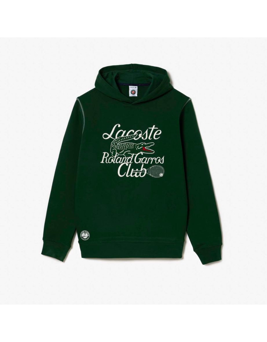 Men's Lacoste Roland Garros Edition Hoodie in Green
