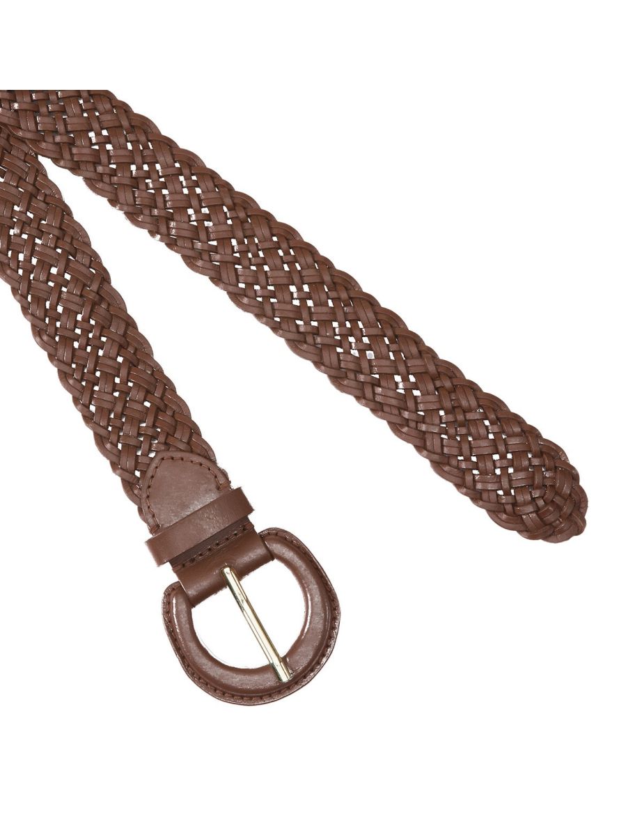 Leather Plaited Belt - 1