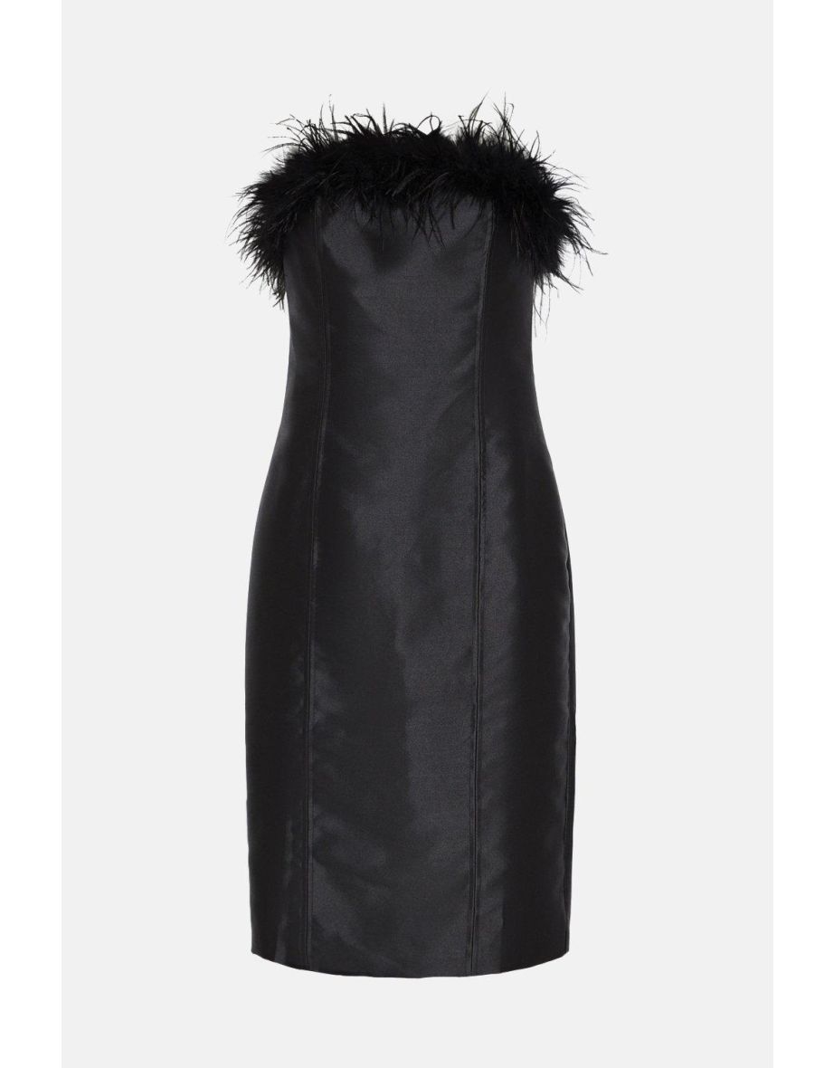 Feather Bandeau Dress - 3
