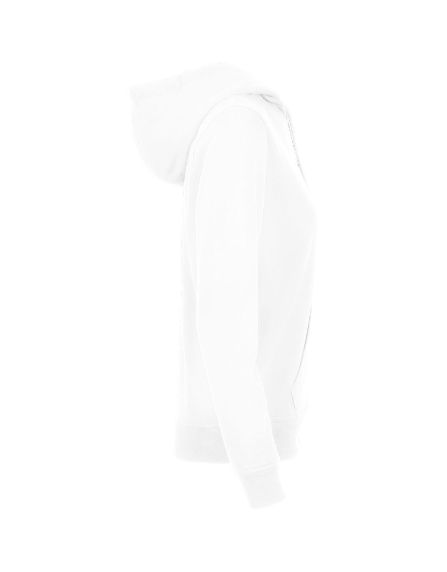 Womens/Ladies Basic Hoodie - White - 3