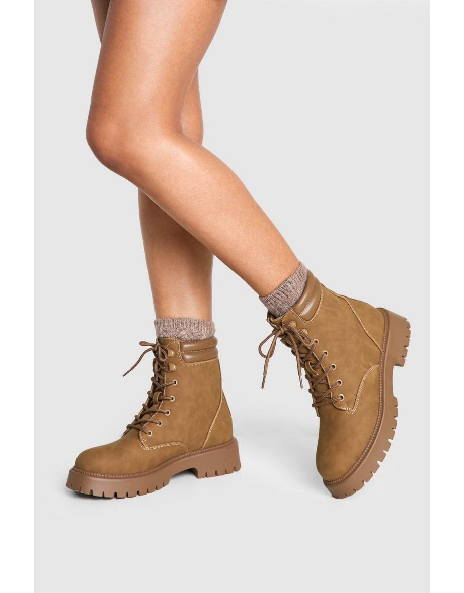 Lace Up Hiker Boots