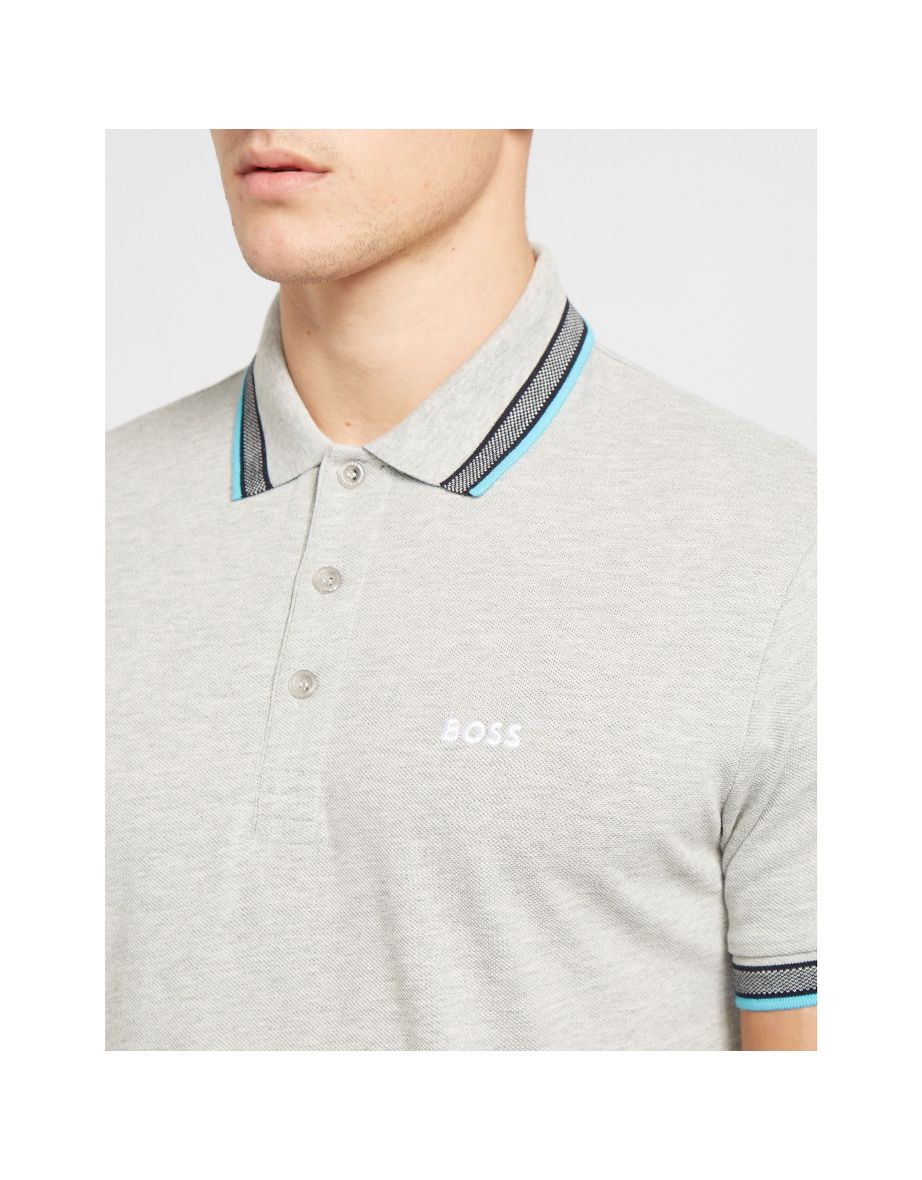 Men's Hugo Boss Paddy Polo Shirt in Grey - 4
