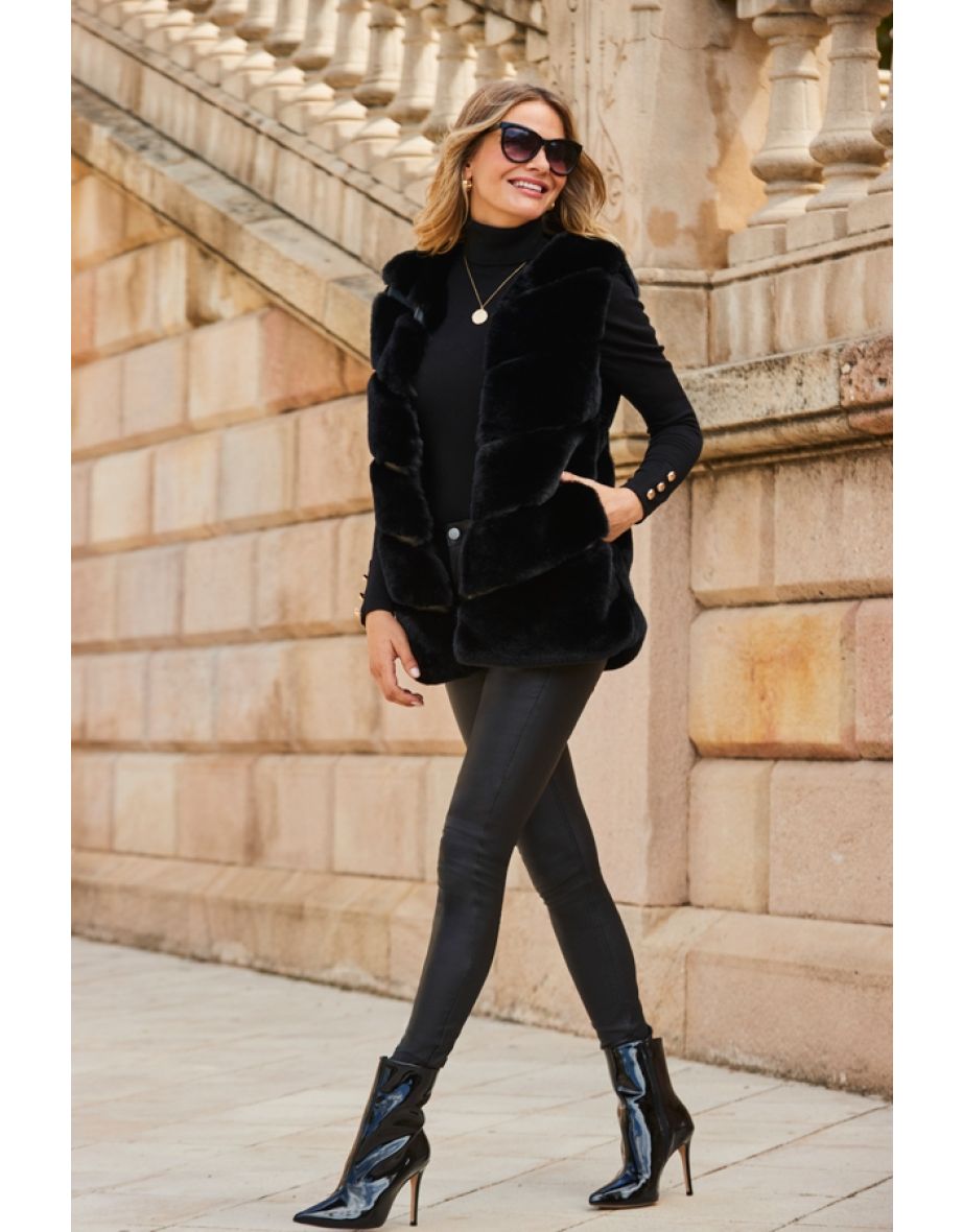 Black Patent Pointed Toe Ankle Boot
