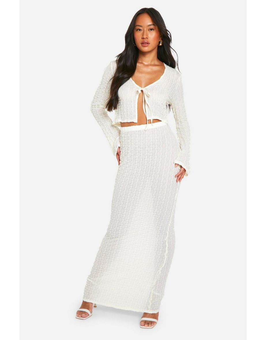 Maxi skirt ivory best sale