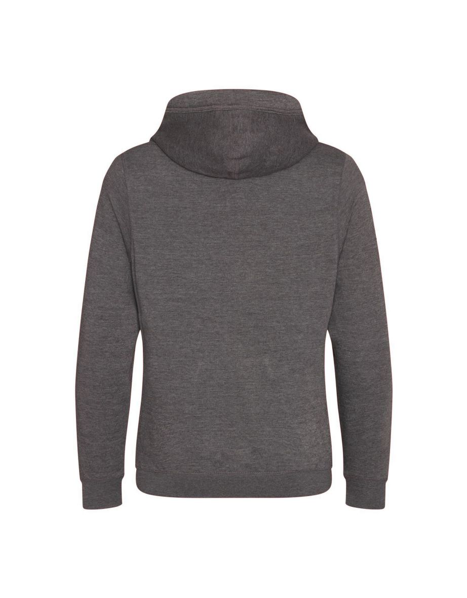 AWDis Hoods Mens Cross Neck Hoodie - Charcoal - 1