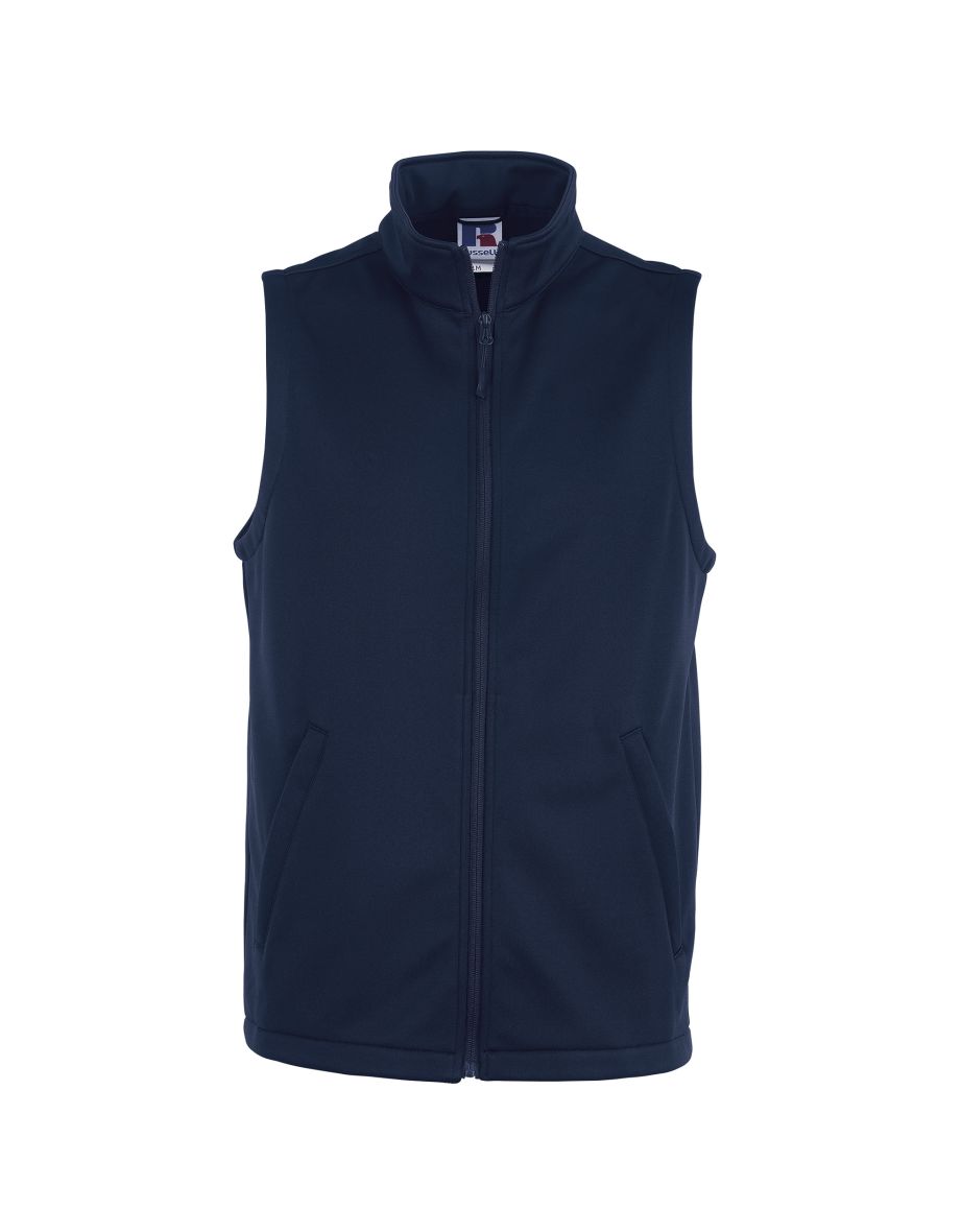 Russell Mens Smart Softshell Gilet Jacket - French Navy