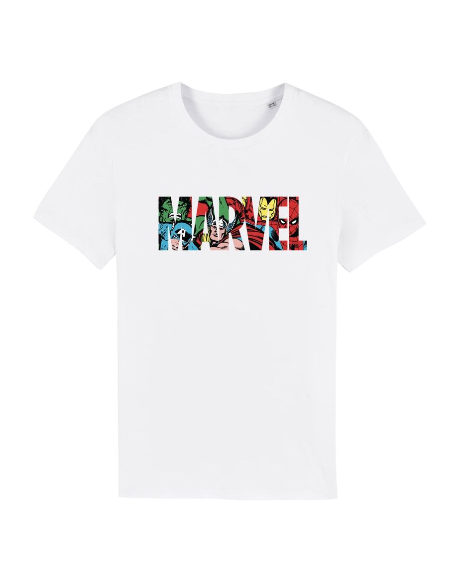 Marvel Unisex Adult Character T-Shirt - White/Red/Green