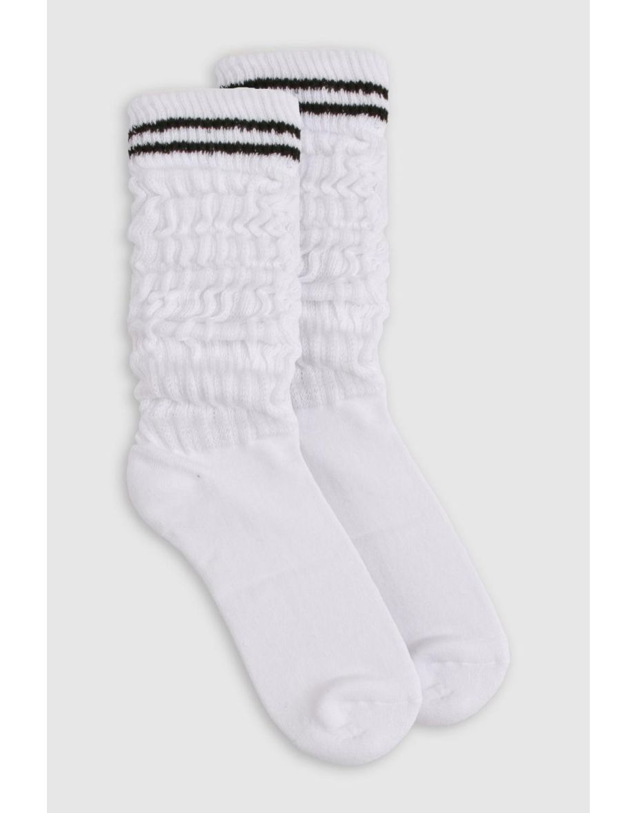 Stripe Detail Slouchy Socks