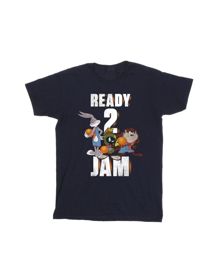 Space Jam: A New Legacy Boys Ready 2 Jam T-Shirt - Navy Blue