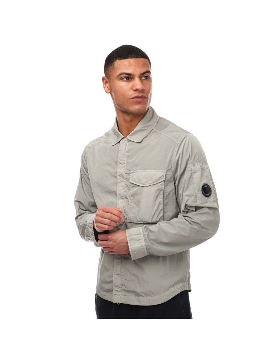 Men's C.P. Company Chrome R Overshirt in Grey