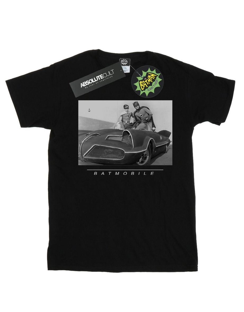 DC Comics Girls Batman TV Series Batmobile Cotton T-Shirt - Black