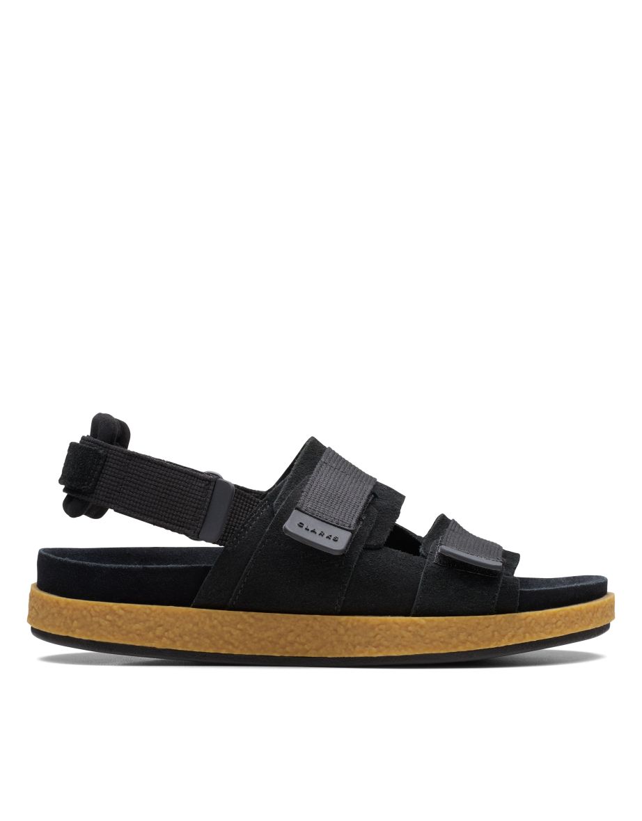 Shop Men s Clarks Originals Overleigh Tor Sandals in Black Online in Kazakhstan VogaCloset