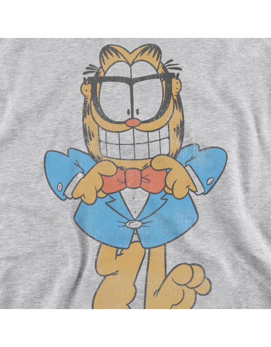 Garfield Unisex Adult Dapper Cat Sweatshirt - Sport Heather - 3