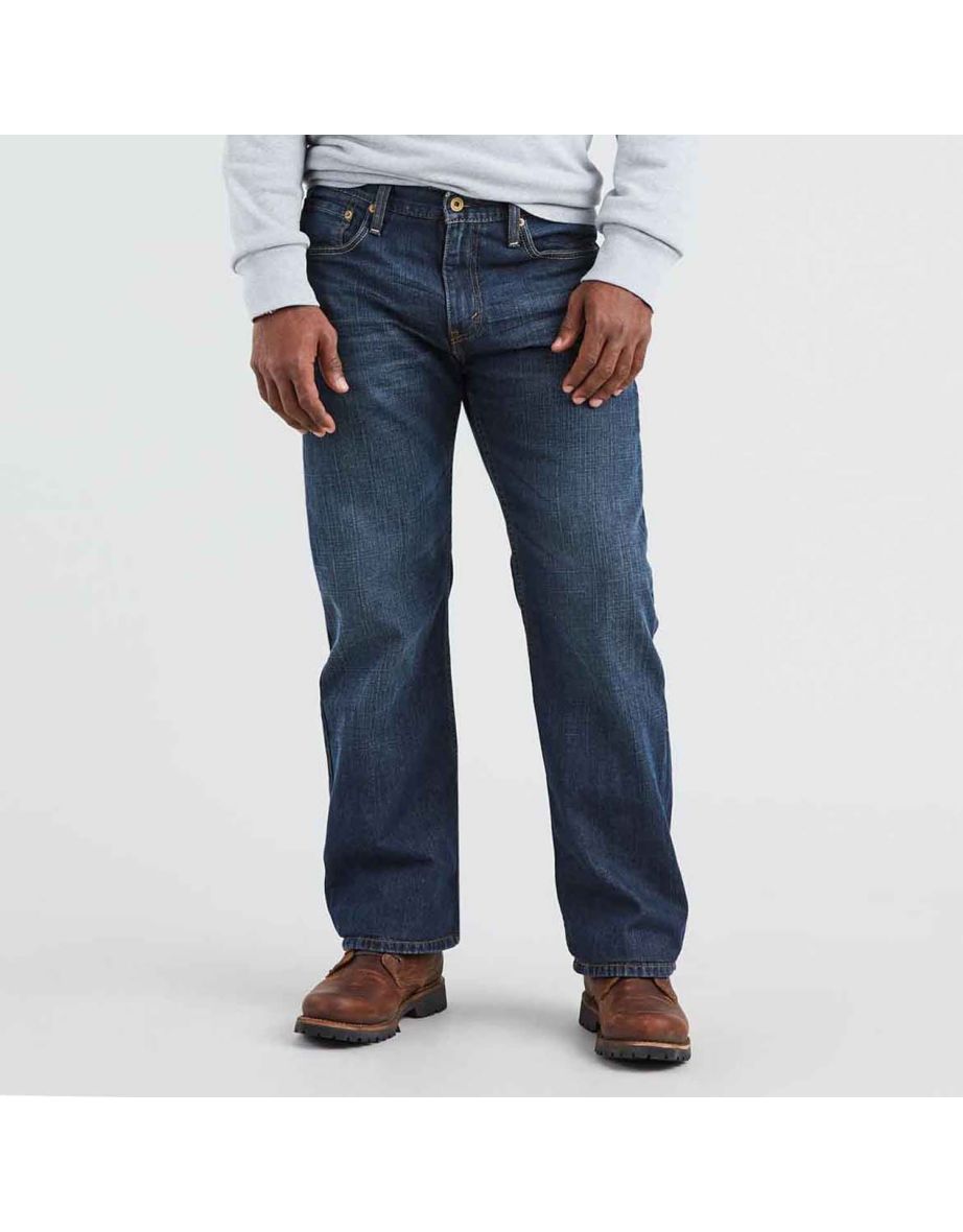 Men's Levis  Loose Straight Dark Chipped Jeans in Blue