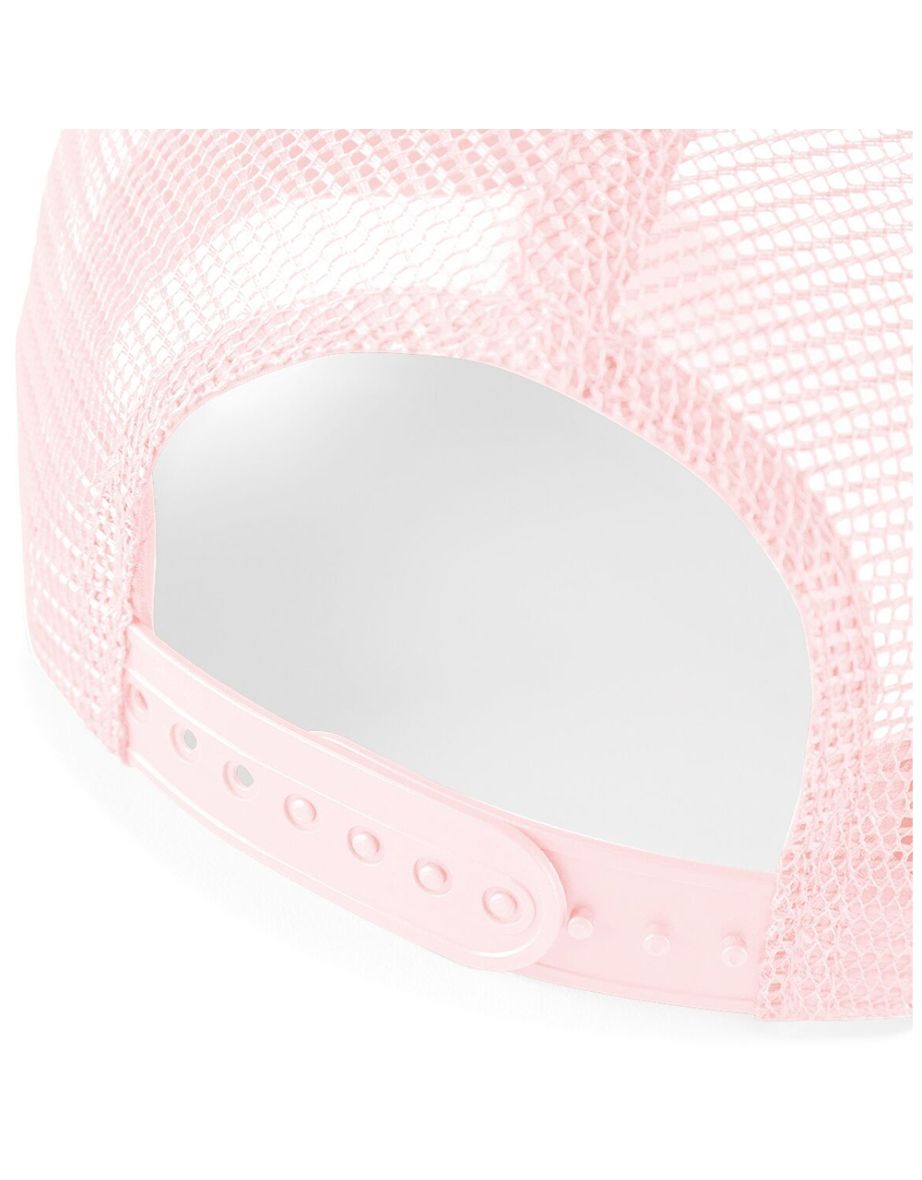 Beechfield Mens Half Mesh Trucker Cap / Headwear - Pastel Pink/Pastel Pink - 3