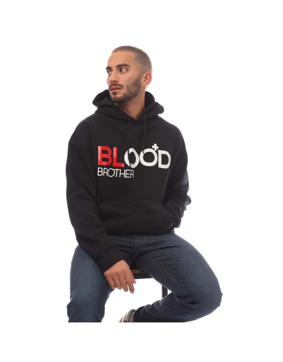 Men's Blood Brothers Brand Hoodie in Black - 2