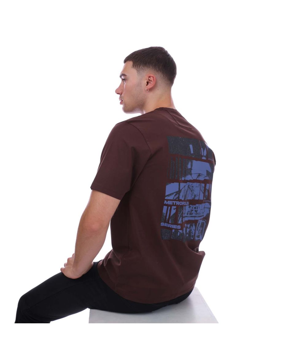 Men's C.P. Company Metropolis London Tube T-Shirt in Brown - 3