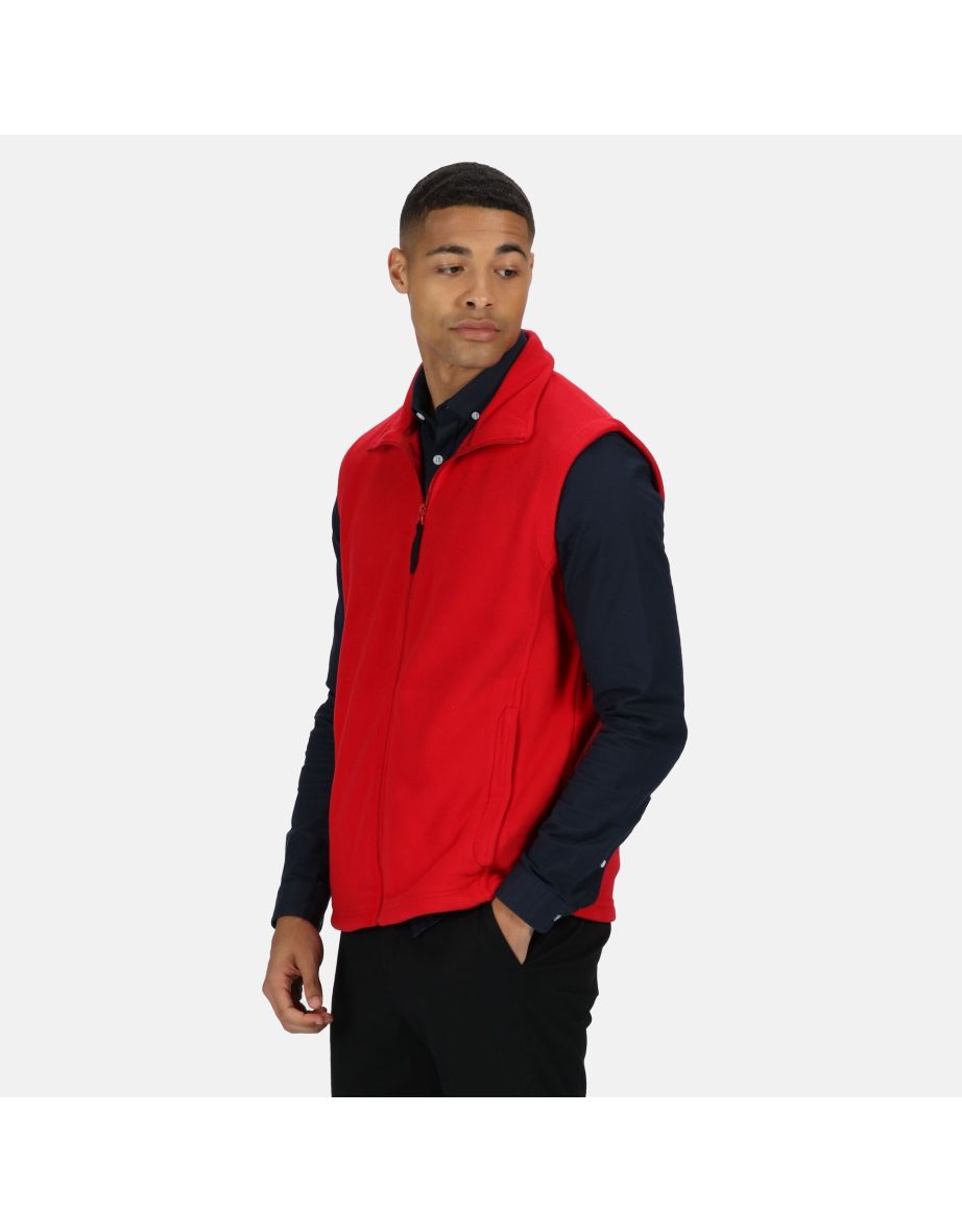 Regatta Mens Micro Fleece Bodywarmer / Gilet - Classic Red - 3