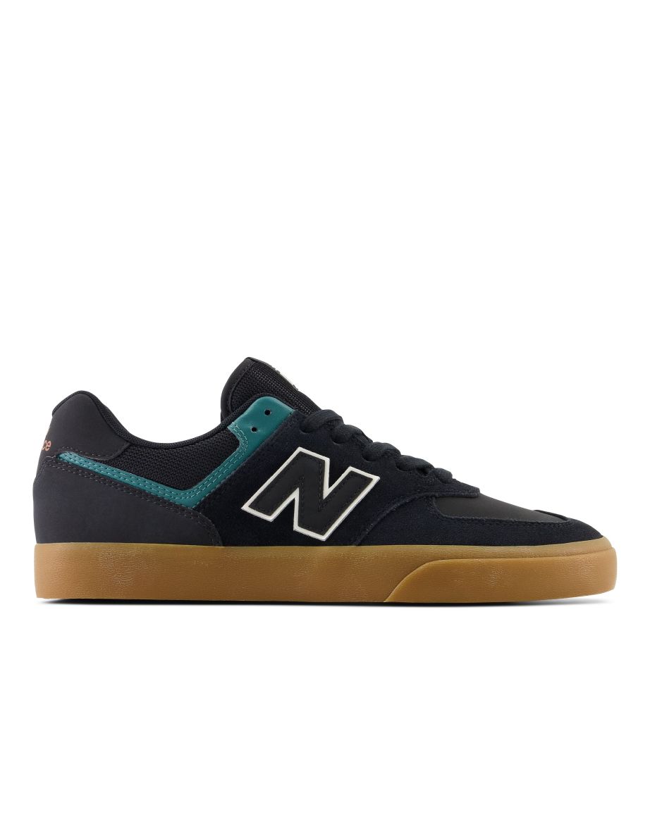 Shop Men s New Balance Numeric 574 Trainers in Black Online in Qatar VogaCloset