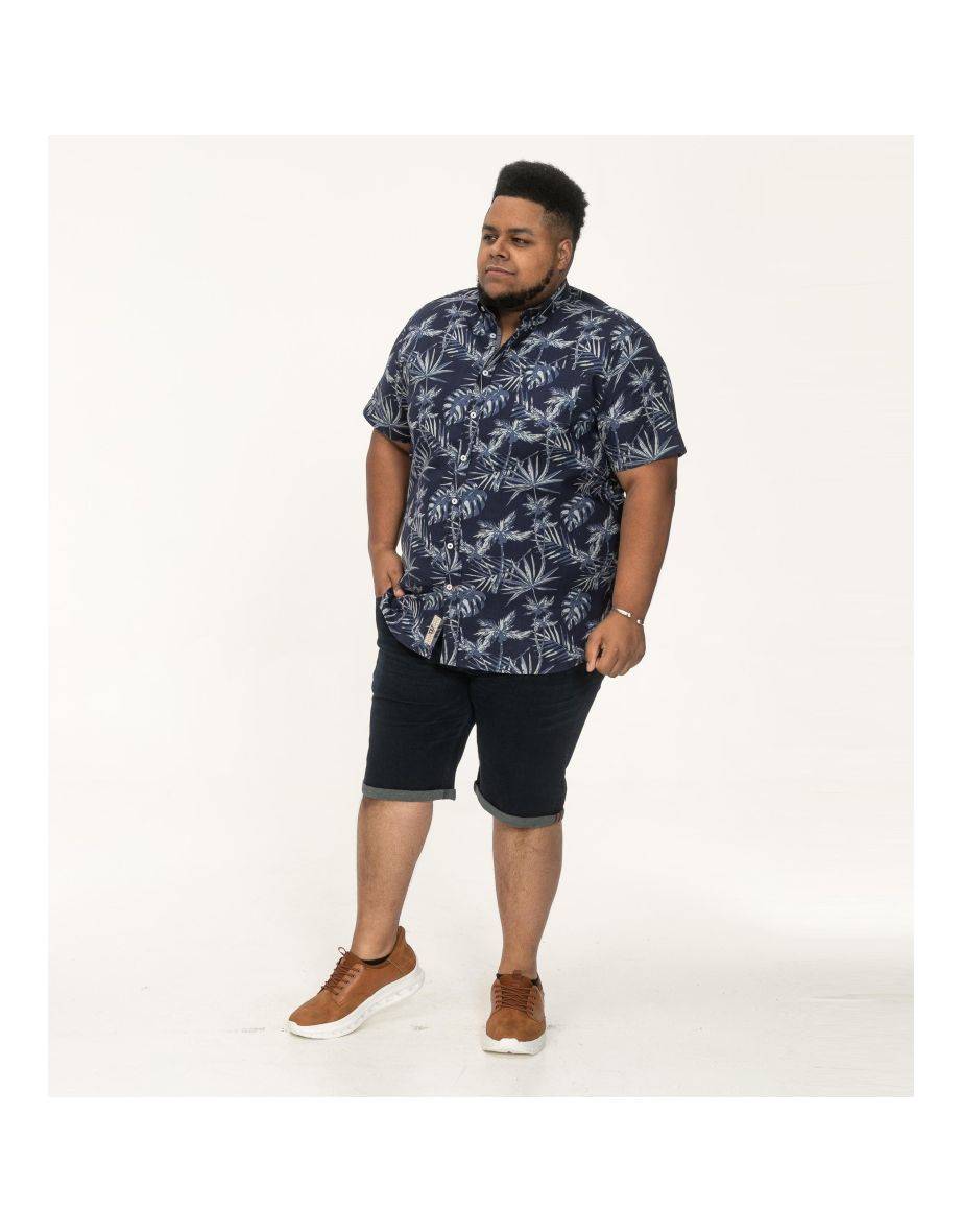 D555 Mens Truro Big & Tall Hawiian Short Sleeve Shirt - 3