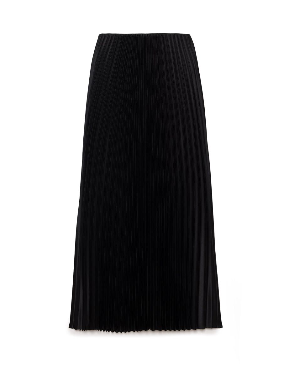 Touché Black Pleated Midaxi Skirt - 5