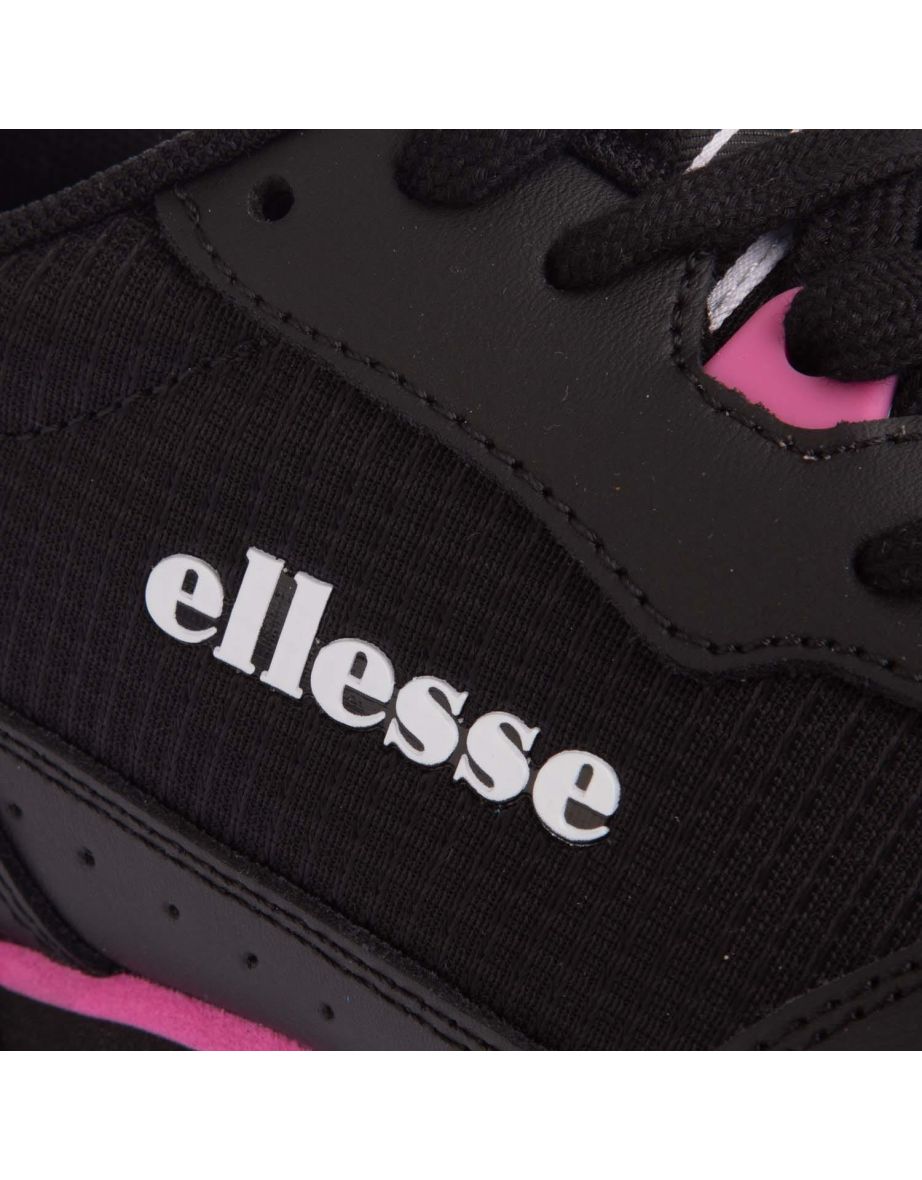 Women's Ellesse Tanker Cupsole Trainers in Black - 4