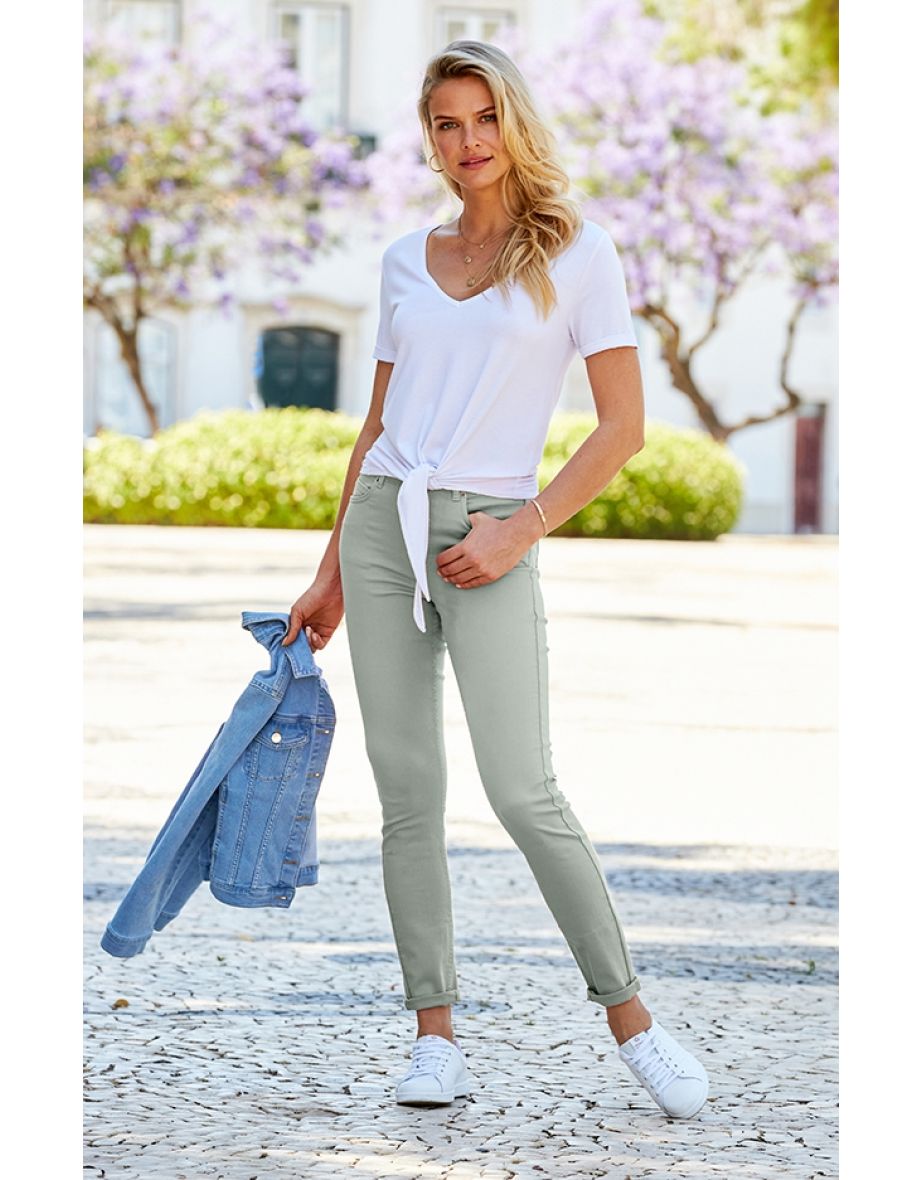 Sage Green Perfect Skinny Jeans