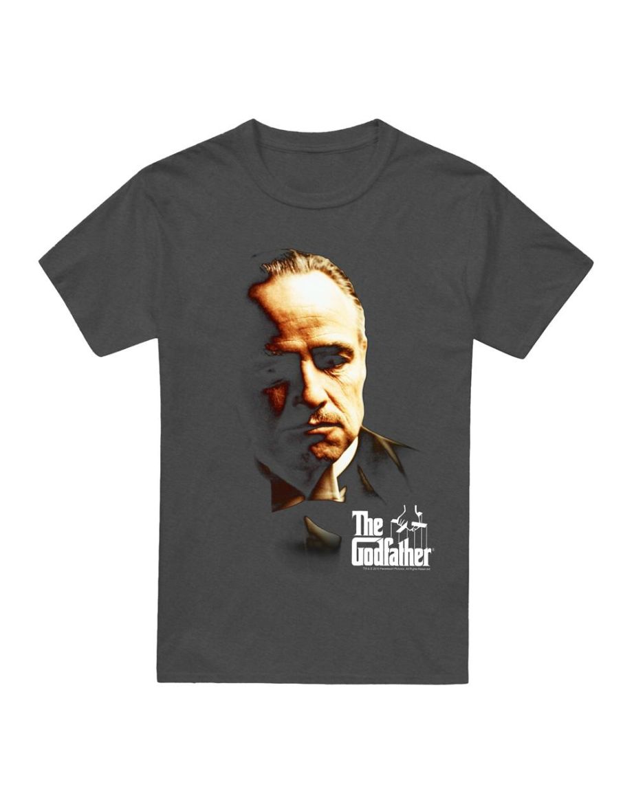 The Godfather Unisex Adult Don Vito Corleone T-Shirt - Charcoal