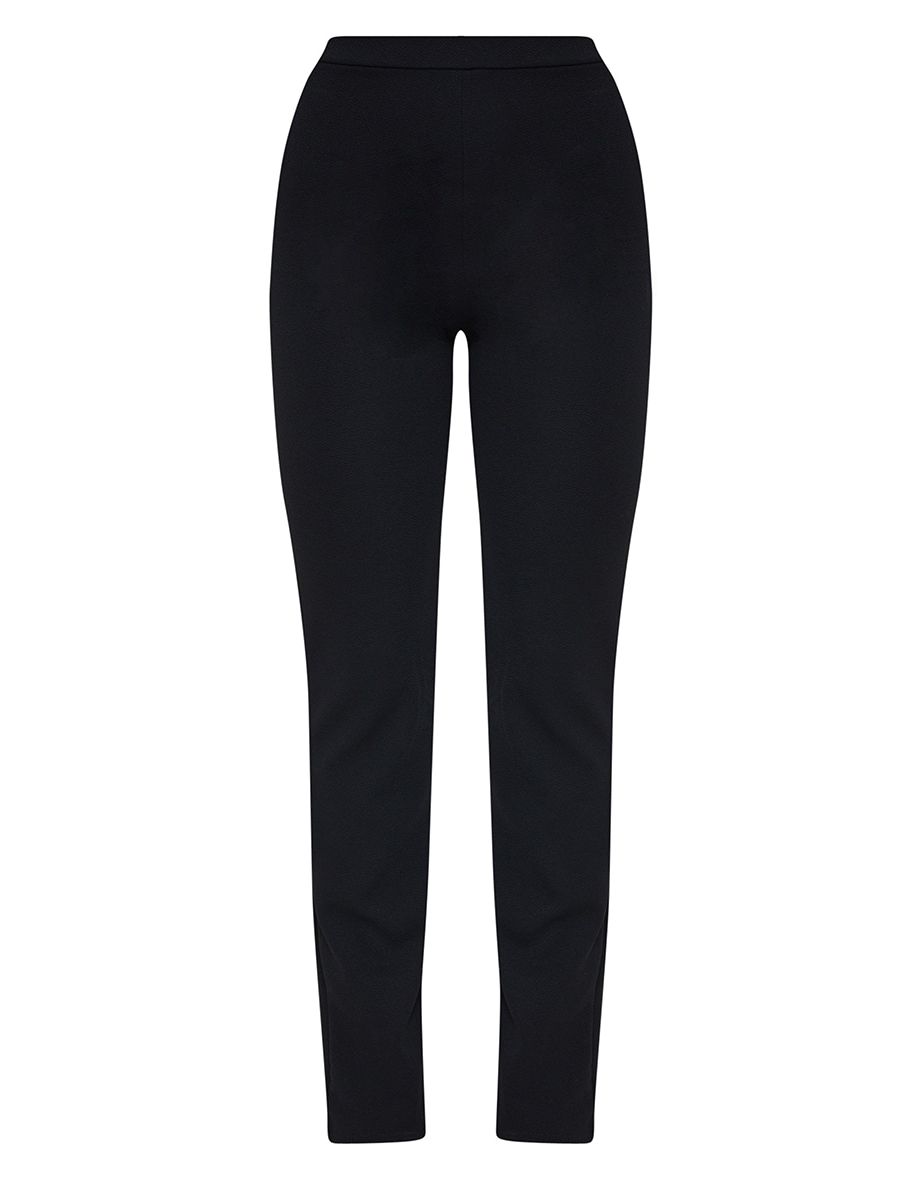 Recycled Black Straight Leg Suit Trousers - 4