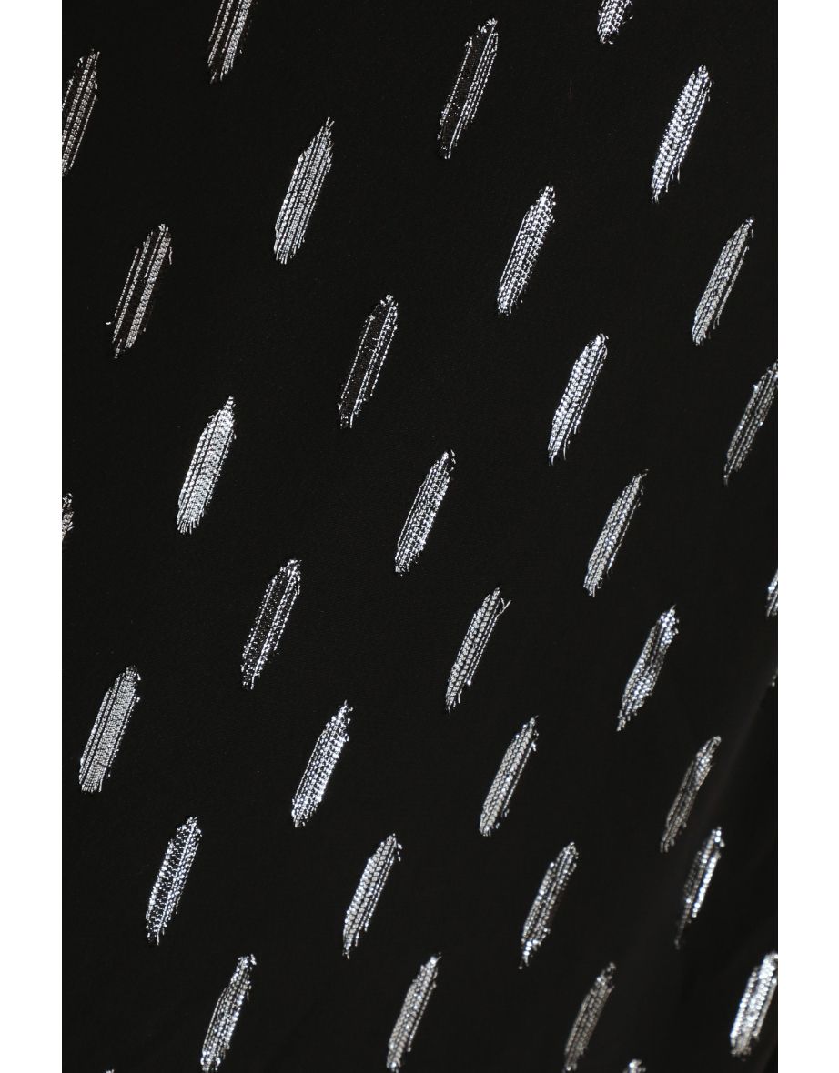 Quiz Curve Black Wrap Maxi Dress - 5