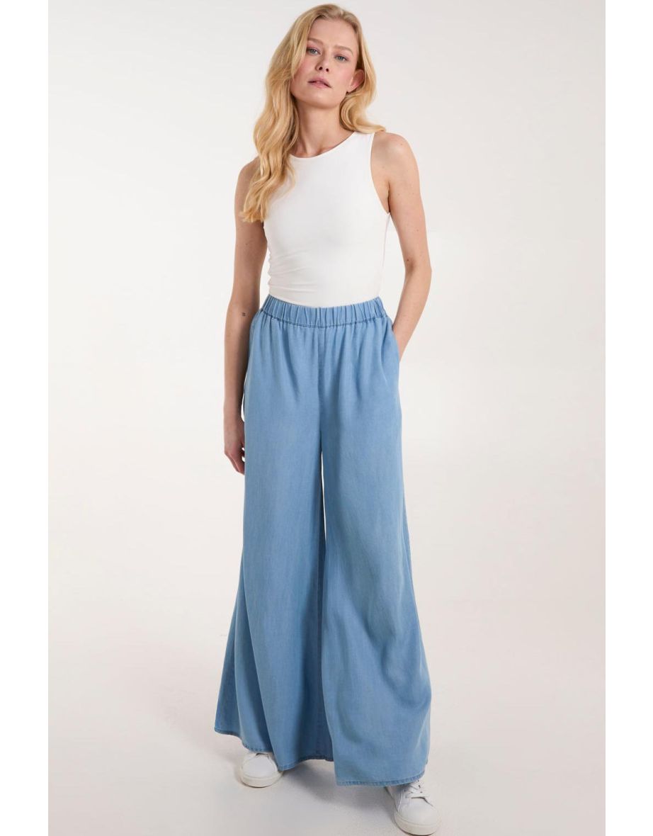 Tencel Wide Leg Trouser