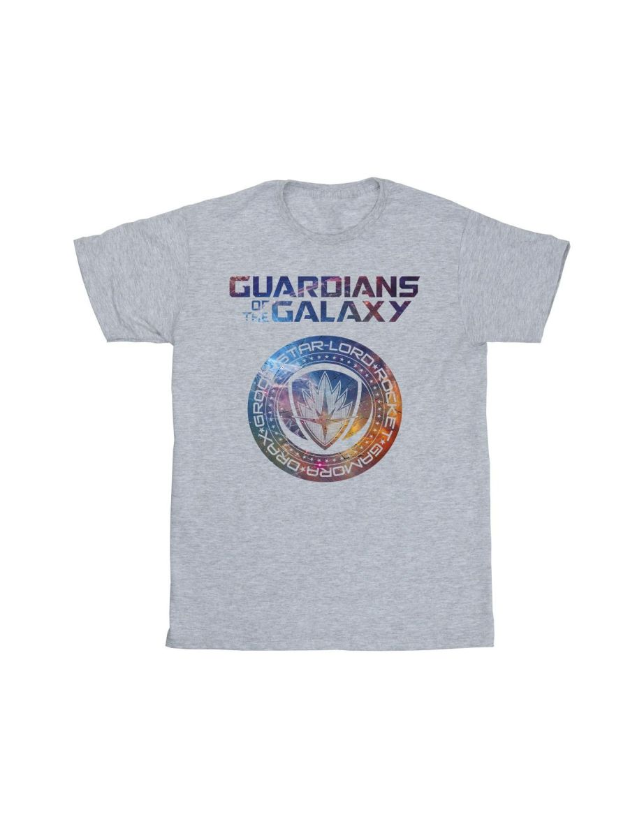 Marvel Boys Guardians Of The Galaxy Stars Fill Logo T-Shirt - Sports Grey - 1